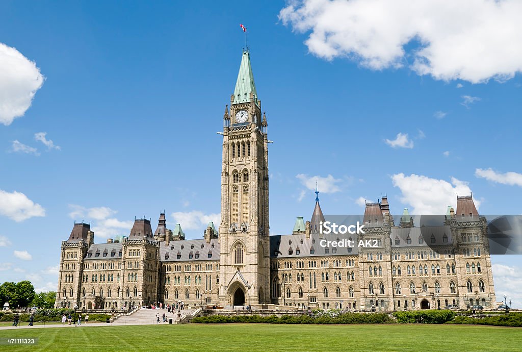 Parlamento canadese - Foto stock royalty-free di Collina