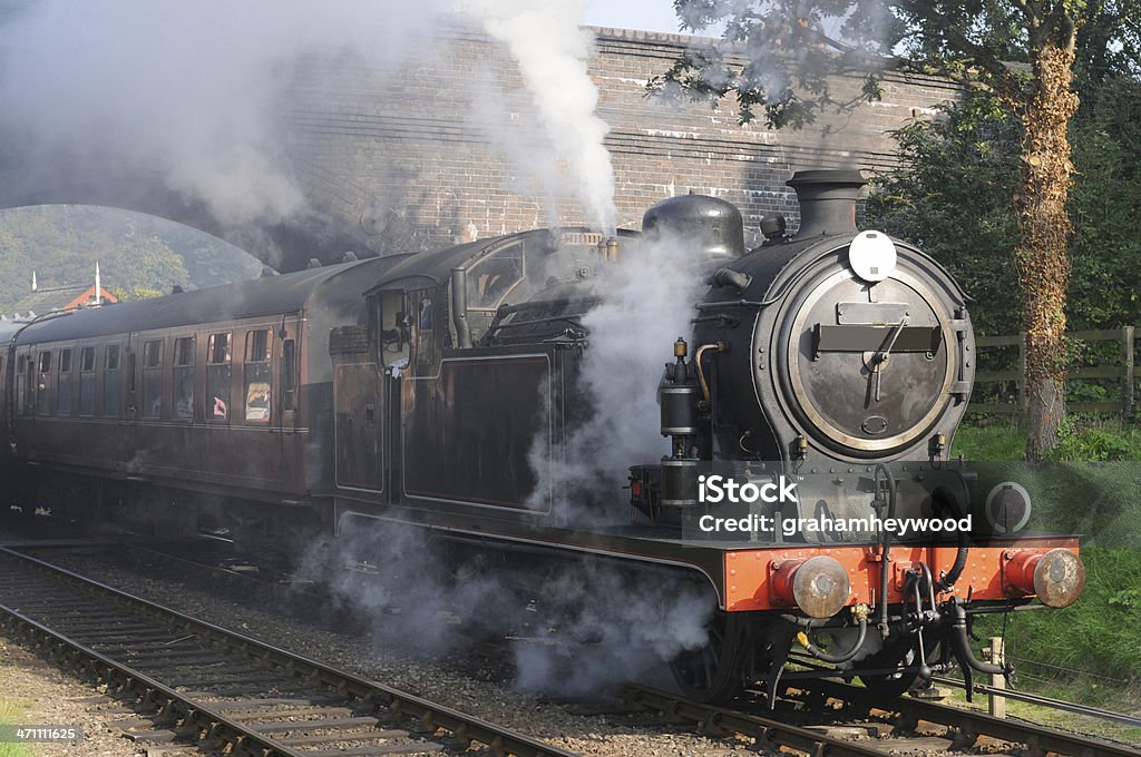 Tanque motor a vapor - Foto de stock de Locomotiva a vapor royalty-free