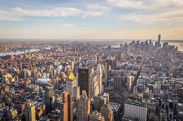 istock Sunset Over New York City Skyline 471112264