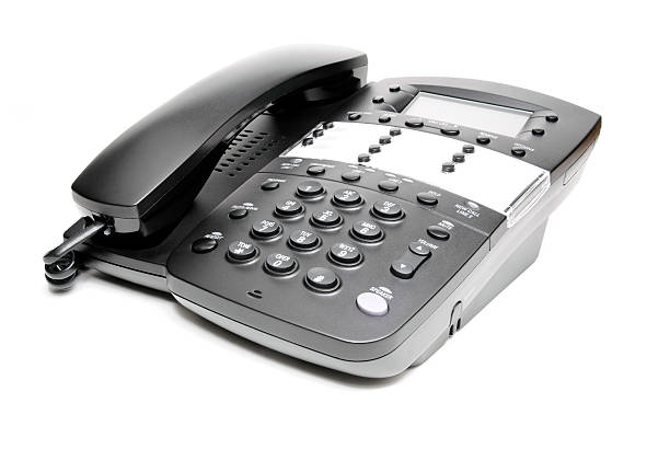 istock Modern Black Business Telephone Isolated on a White Background 471112397