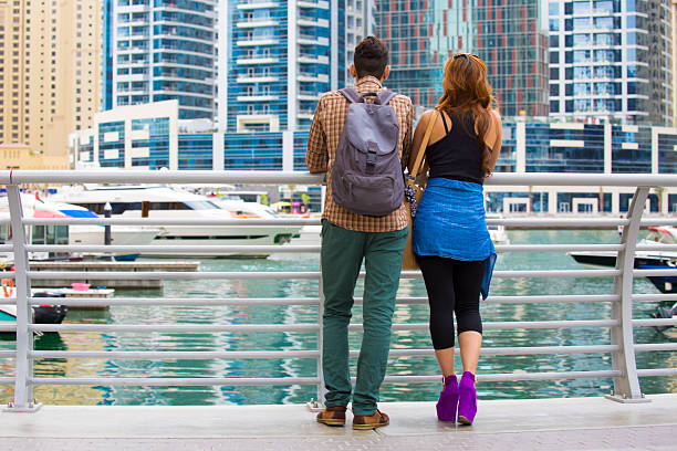 istock Couple in Dubai Marina 471113224