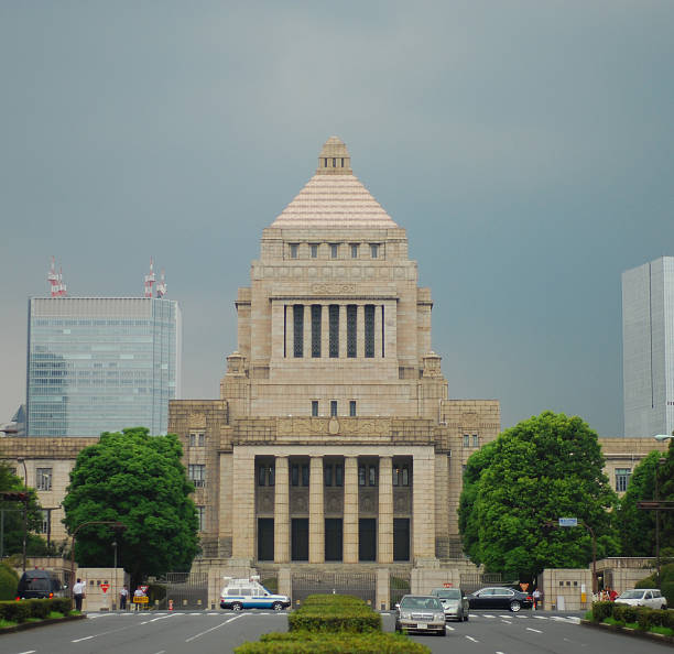 istock Japanese Parliament (Diet) on a stormy day 471113371