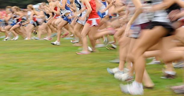 Cross Country Race stock photo