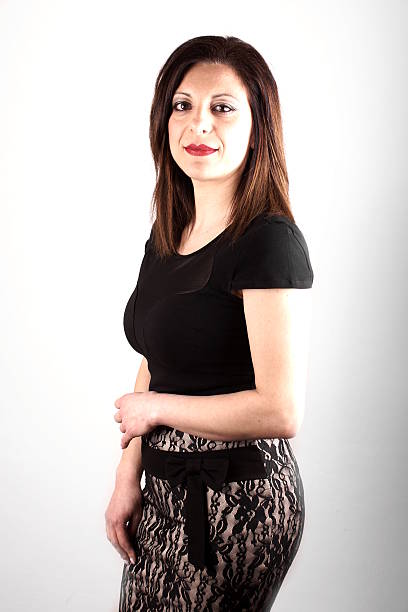 istock Studio shot of a woman on white background 471114386