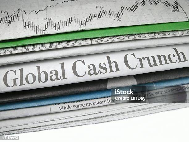 Cash Crunch Headline Stock Photo - Download Image Now - Banking, Bankruptcy, Bear Market