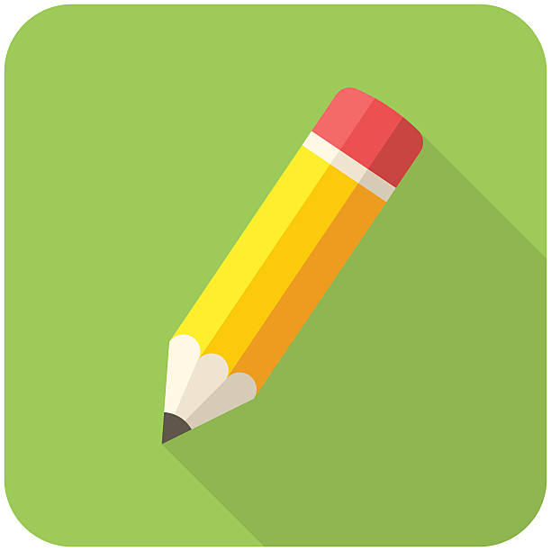 illustrations, cliparts, dessins animés et icônes de icône composition - office supply pen pencil writing instrument