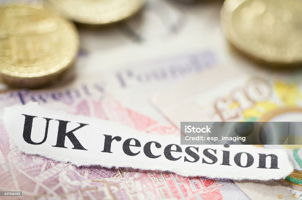 Brytanii recesji, - Zbiór zdjęć royalty-free (Banknot)