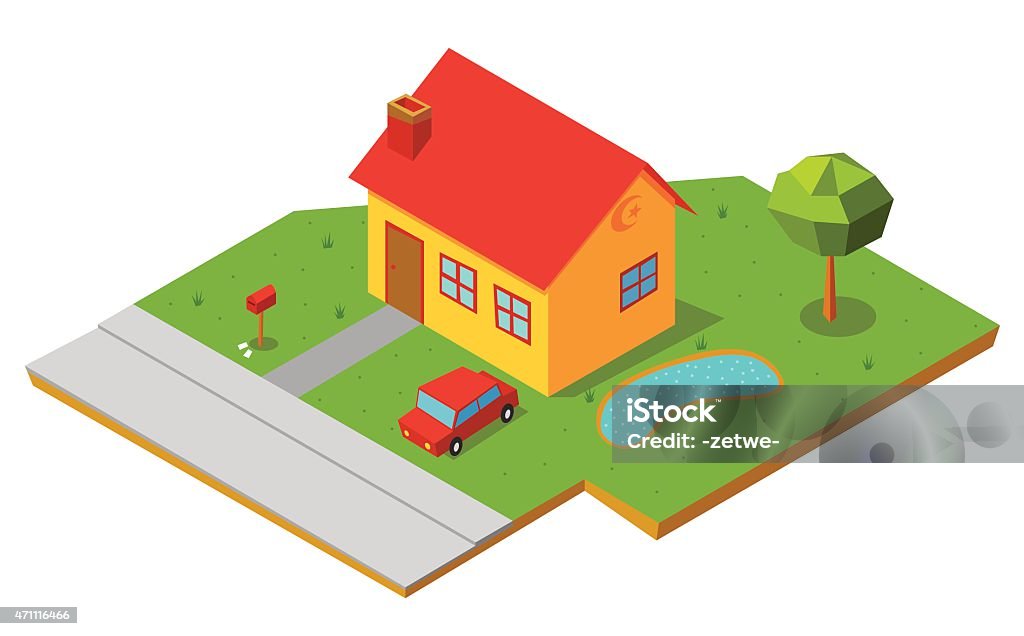 isometric house 1 Illustration of a isometric house. Available in vector eps 10 file 2015 stock vector