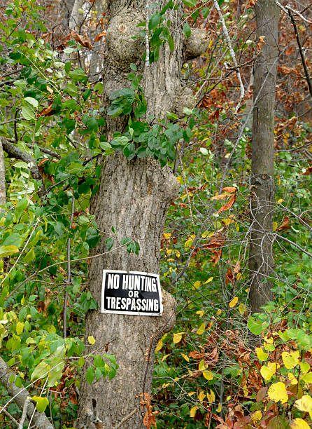 istock No Hunting or Trespassing Sign 471116833