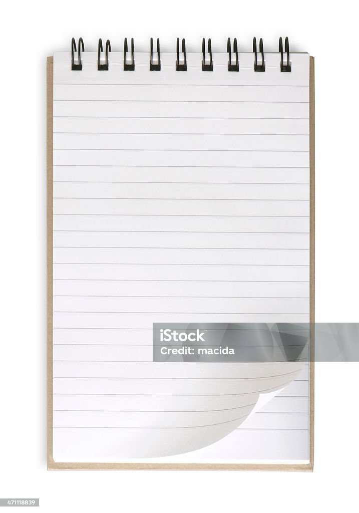 Cuaderno de notas en blanco - Foto de stock de Abierto libre de derechos