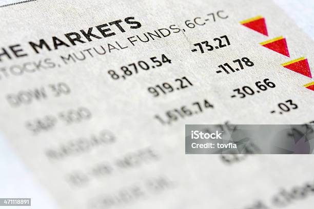 Dane Giełdowe - zdjęcia stockowe i więcej obrazów Fundusz powierniczy - Fundusz powierniczy, Biznes, Czerwony