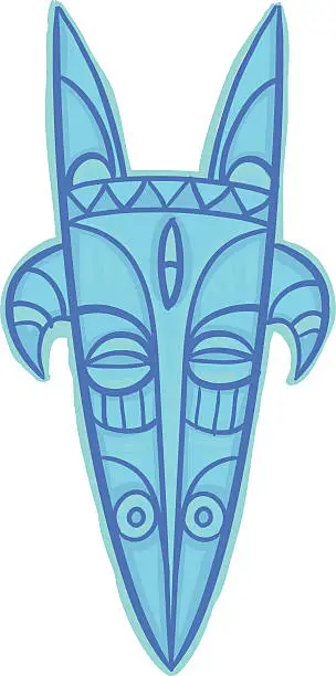 Vector illustration of African Mask