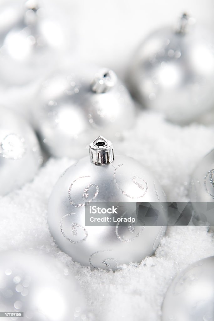 White Balls Stock Photo - Download Image Now - Christmas, Silver ...