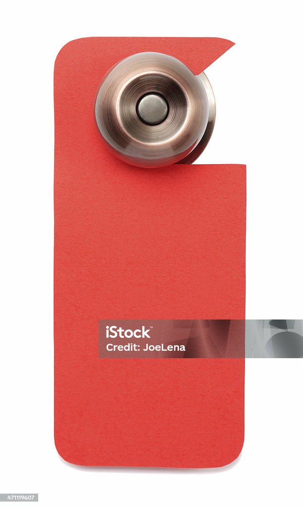 Blanco de señal de puerta - Foto de stock de Pomo libre de derechos
