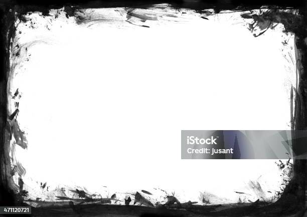 Grunge Gemalt In Aquarell Frame Stockfoto und mehr Bilder von Abstrakt - Abstrakt, Aquarell, Gemaltes Bild