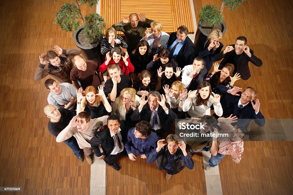 Crazy pessoas de negócios - Foto de stock de Amizade royalty-free
