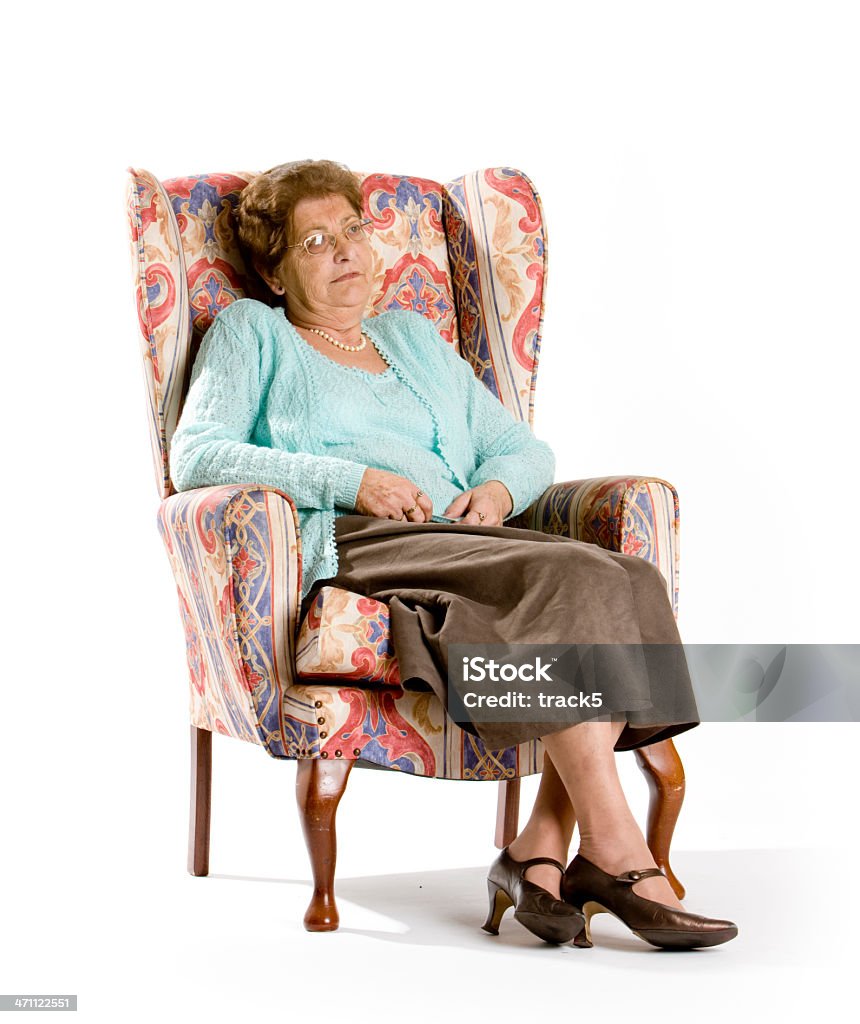 Senioren: Alle allein - Lizenzfrei Frauen Stock-Foto