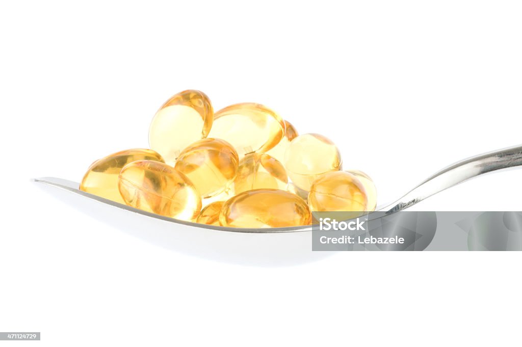 Pílulas para colher (Traçado de Recorte - Foto de stock de Alimentação Saudável royalty-free