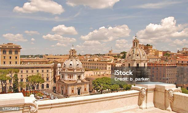 Rome Panoramic View Stock Photo - Download Image Now - Ancient, Architectural Dome, Architecture