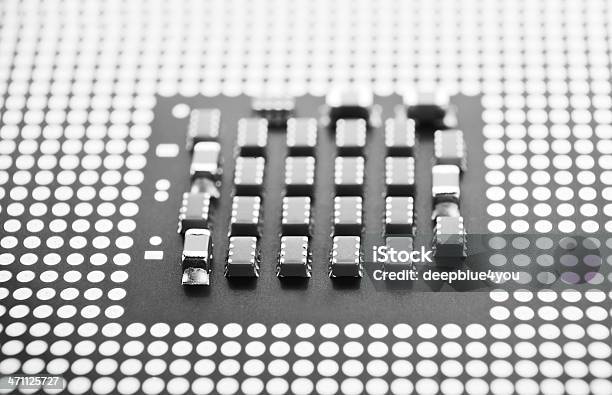 Condensatori Chip Di Cpu - Fotografie stock e altre immagini di Accuratezza - Accuratezza, Astratto, Attrezzatura