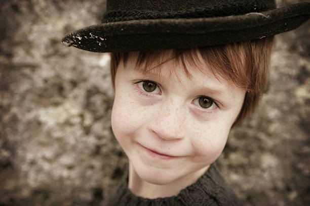 istock Cute Little Boy in Pork Pie Hat 471126071