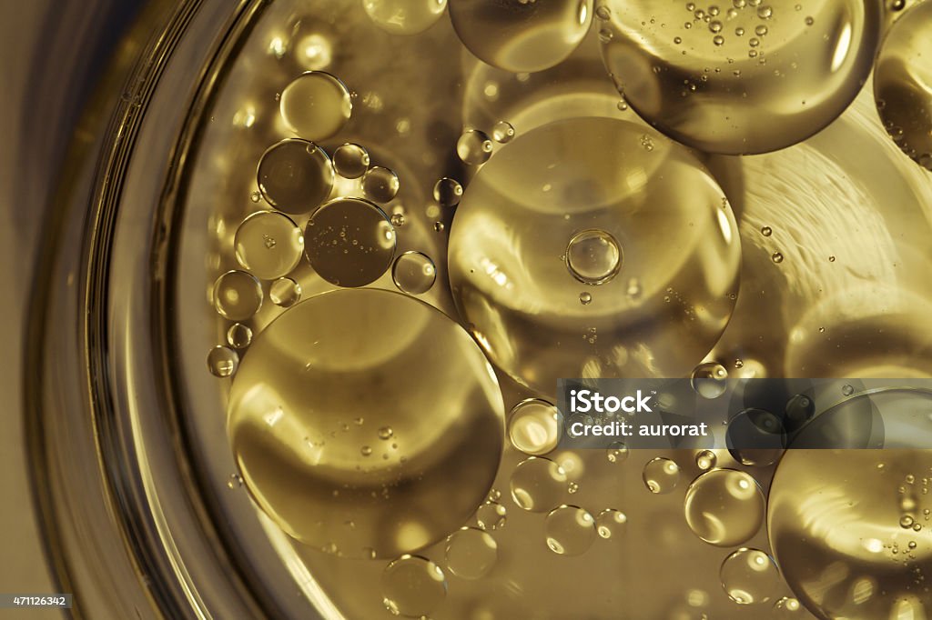such as gold Oil in water 2015 Stock Photo