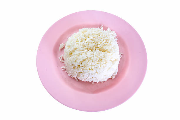Bowl of Rice on isolated Background