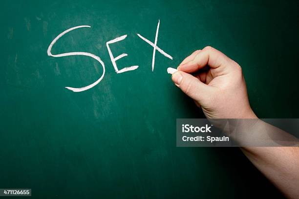 Foto de Chalkboardsex e mais fotos de stock de Educação - Educação, Educação Sexual, Acabado