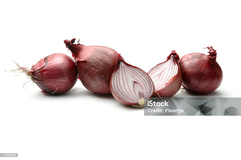 Gemüse: Rote Onion - Lizenzfrei Fotografie Stock-Foto