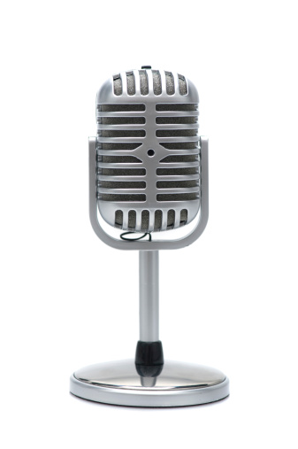 silver microphone