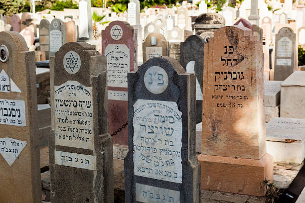 Tem Aviv, Israel - October 20, 2014: Trumpeldor Cemetery, the oldest cemetery in Tel Aviv