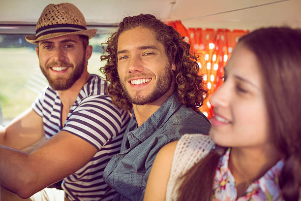 istock Hipster friends on road trip 471129630