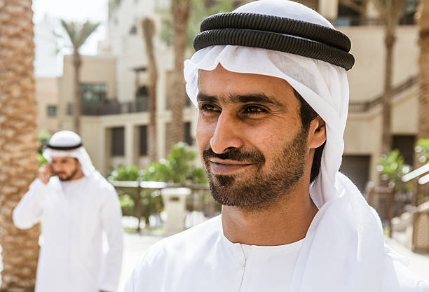 istock arabic sheik portrait standing on the city 471129840