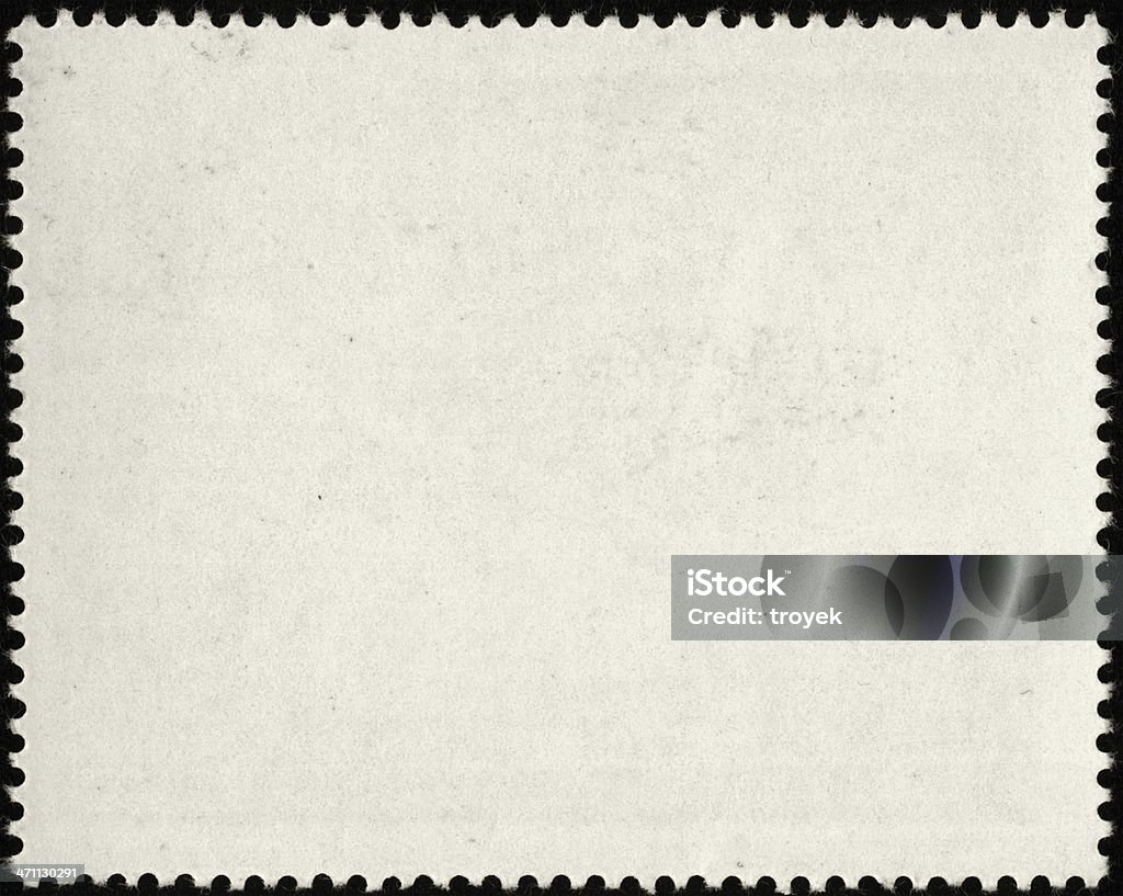 Blank white postage stamp with serrated edges Blank postage stamp Postage Stamp Stock Photo