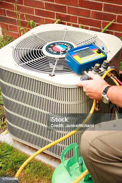 Air Condition Service Stock Photo - Download Image Now - Air Conditioner, Repairing, Service