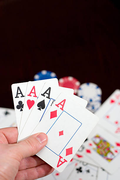 Four Aces stock photo