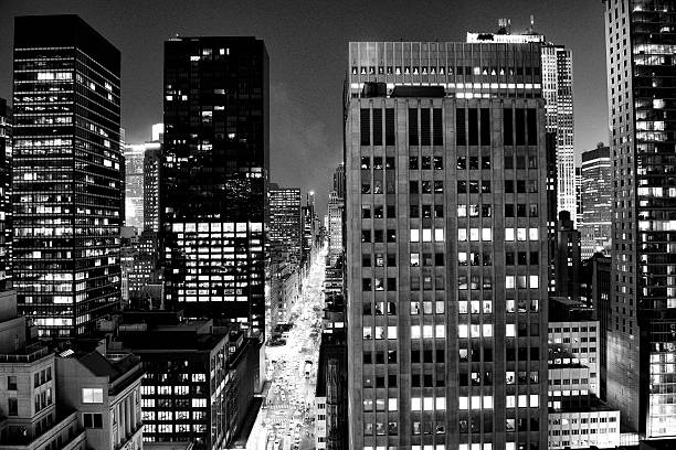 istock Fifth Avenue By Night, NYC. Aerial View. 471132362