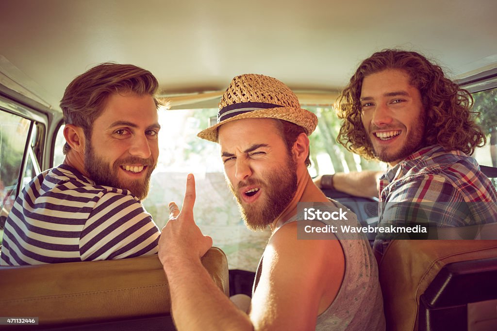 Hipster friends on road trip Hipster friends on road trip on a summers day 20-24 Years Stock Photo