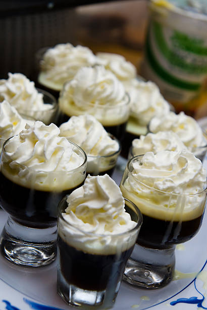 Creamy Coffee Dessert stock photo