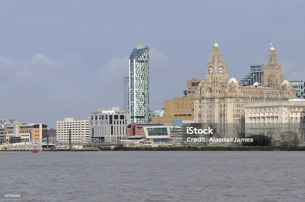 Liverpool sul lungomare - Foto stock royalty-free di Ambientazione esterna