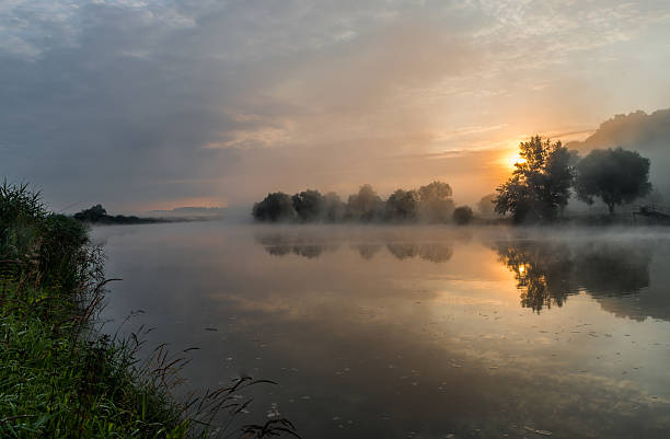 istock Sunrise over river in Tyniec, Krakow 471132560