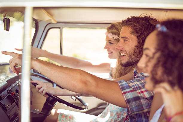 istock Hipster friends on road trip 471132966