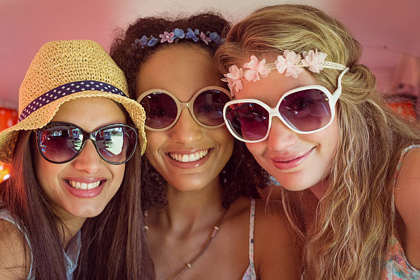 istock Hipster friends on road trip 471133580