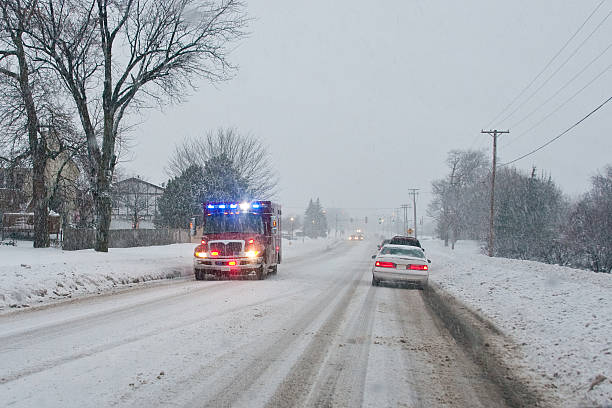 istock Ambulance in the heavy snow 471133679
