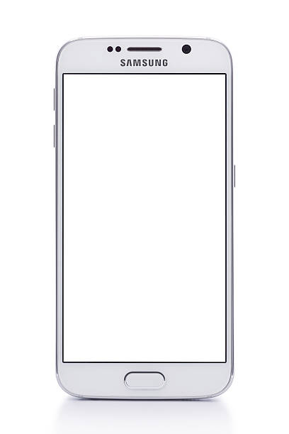 Sofia, Bulgaria - April 22, 2015: Studio shot of Samsung Galaxy S6 smartphone. The telephone is supported with 5.1\