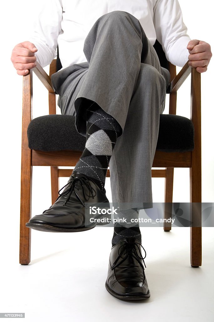 Man with Argyle Socks Businessman's pants are too short. More: Businessman Stock Photo