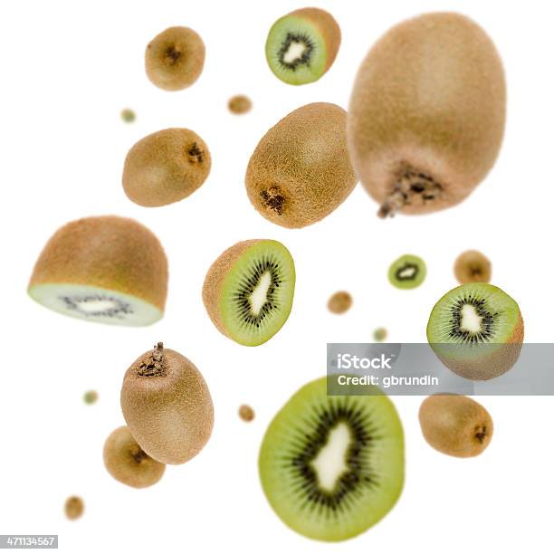 Kiwi Explosión Foto de stock y más banco de imágenes de Kiwi - Kiwi, Caer, Volar