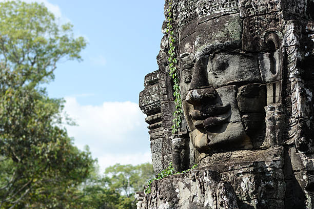 istock Faces of ancient Bayon Temple 471134660