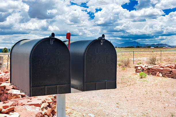 istock Row of Old Postboxes in Arizona State, USA 471134684
