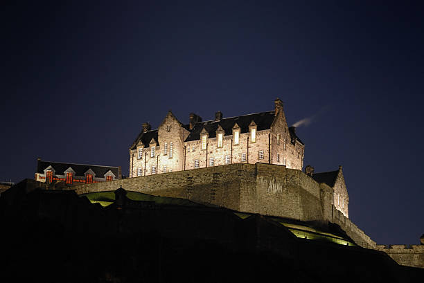 Edinburgh Caste By Night stock photo